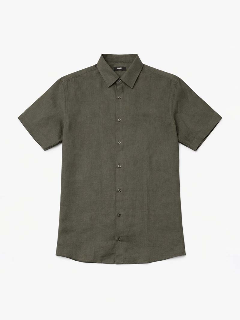 Gray Linen Shirt