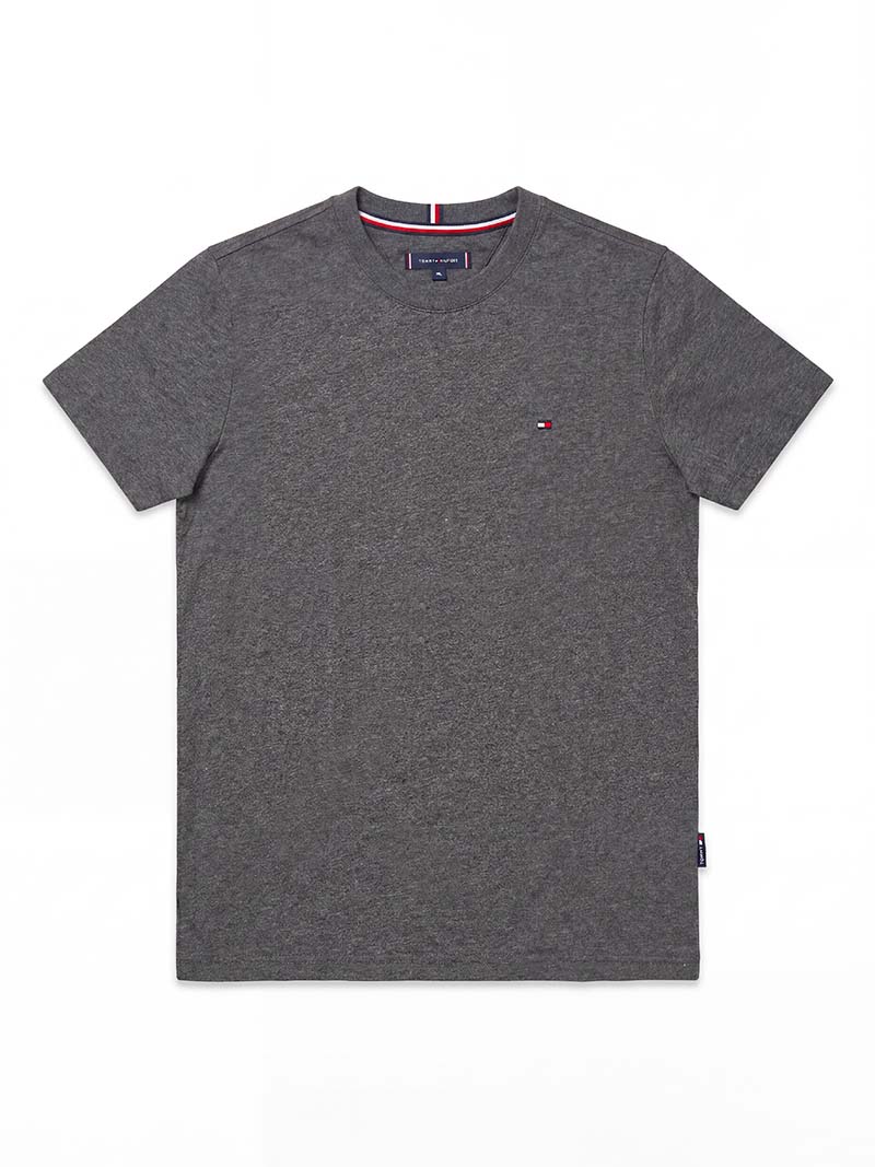 Tommy Gray Cotton V-Neck